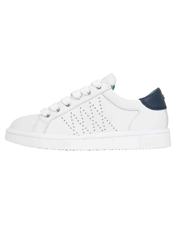 Spatarella Sneakers Uomo In Pelle Bianca