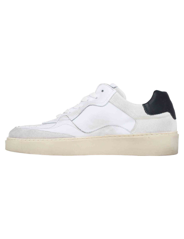 Spatarella Sneakers Uomo In Pelle Bianca