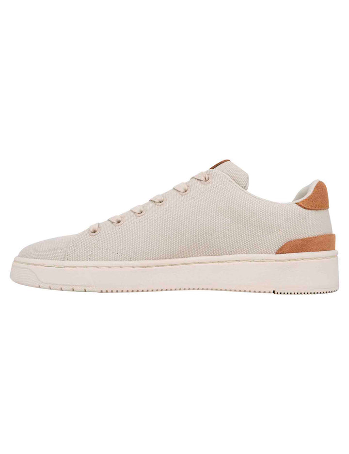 Spatarella Sneakers Uomo In Tessuto Beige