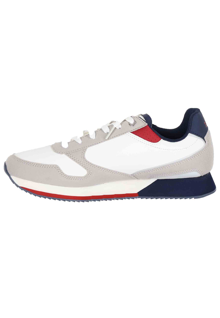 Spatarella Sneakers Uomo In Tessuto Bianco