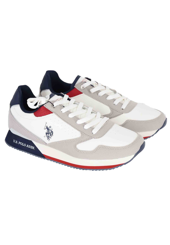 Spatarella Sneakers Uomo In Tessuto Bianco