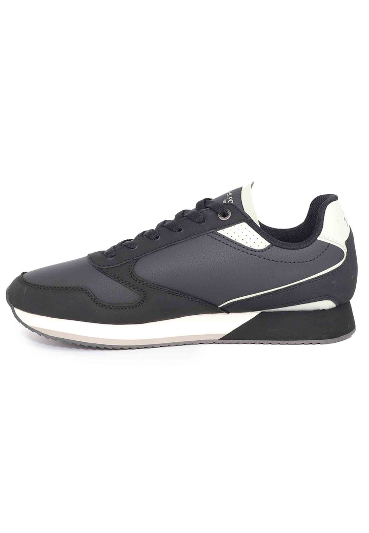 Spatarella Sneakers Uomo In Tessuto Nero