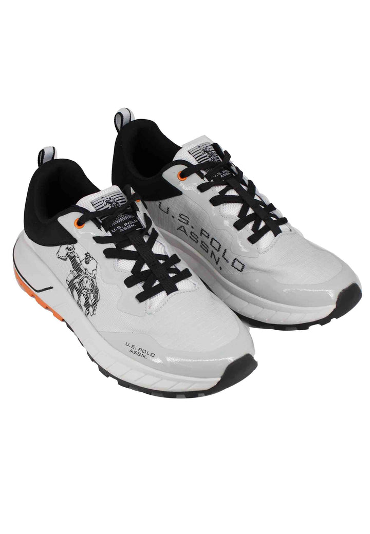 Spatarella Sneakers Uomo In Tessuto Tecnico Bianco