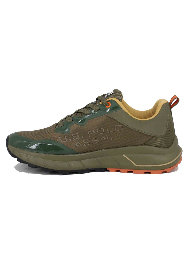 Spatarella Sneakers Uomo In Tessuto Tecnico Verde
