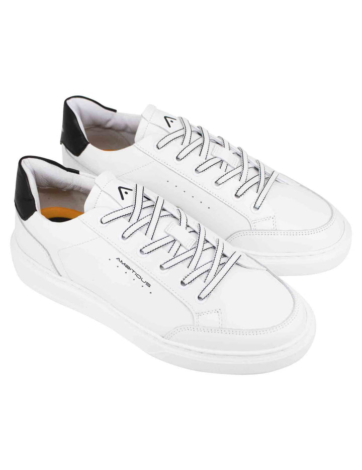 Spatarella Sneakers Uomo Kit In Pelle Bianca