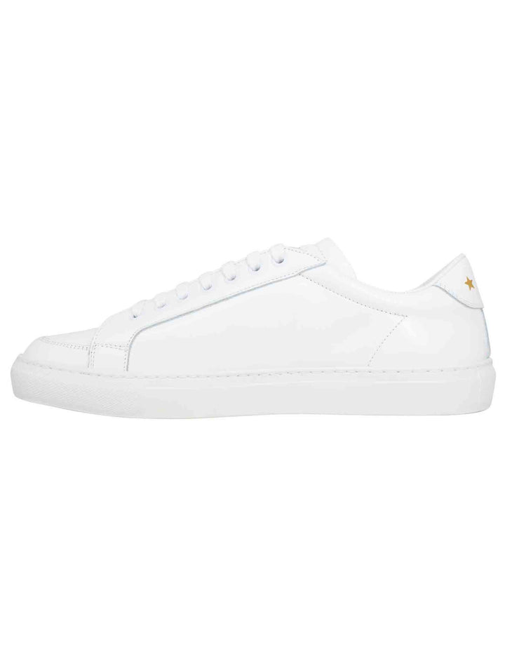 Spatarella Sneakers Uomo Top Spin In Pelle Bianca