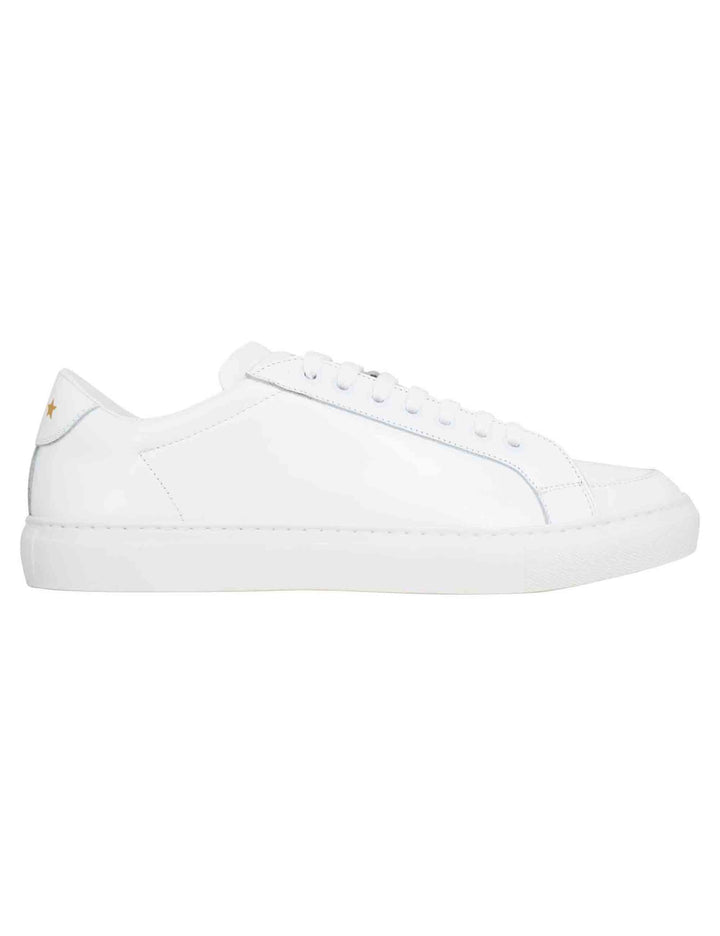 Spatarella Sneakers uomo Top spin in pelle bianca