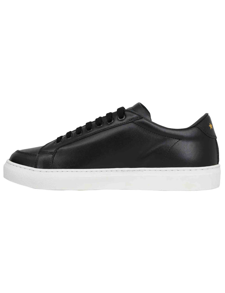 Spatarella Sneakers Uomo Top Spin In Pelle Nera
