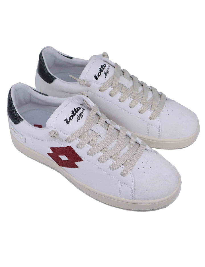 Spatarella Snekaers Uomo In Pelle Bianca Autograph