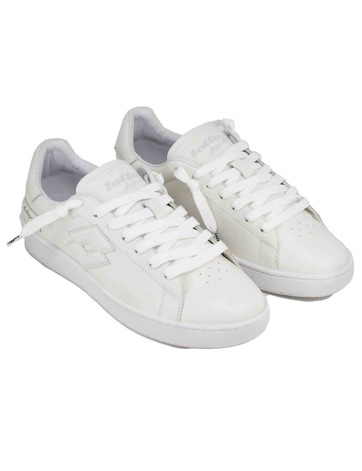 Spatarella Snekaers Uomo In Pelle Bianca Autograph