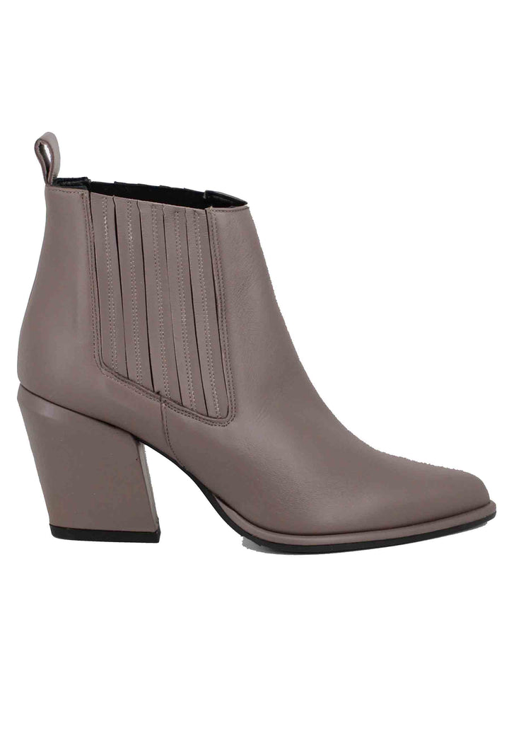 Spatarella Stivaletti Beatles Donna In Pelle Taupe