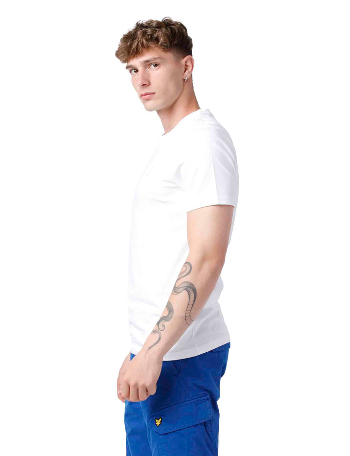 Spatarella T-shirt Uomo In Cotone Bianco