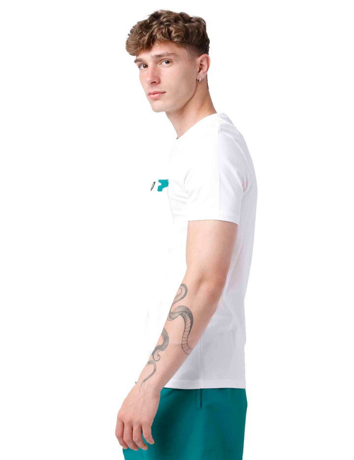 Spatarella T-shirt Uomo In Cotone Bianco