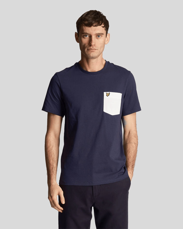 Spatarella T-shirt uomo in cotone blu