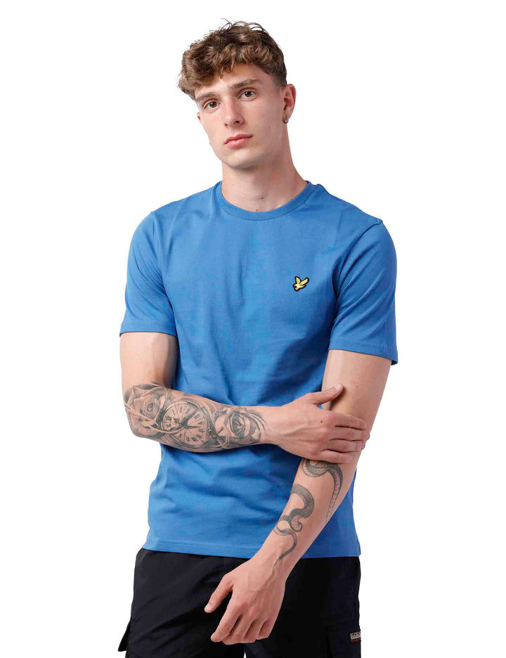 Spatarella T-shirt uomo in cotone blu