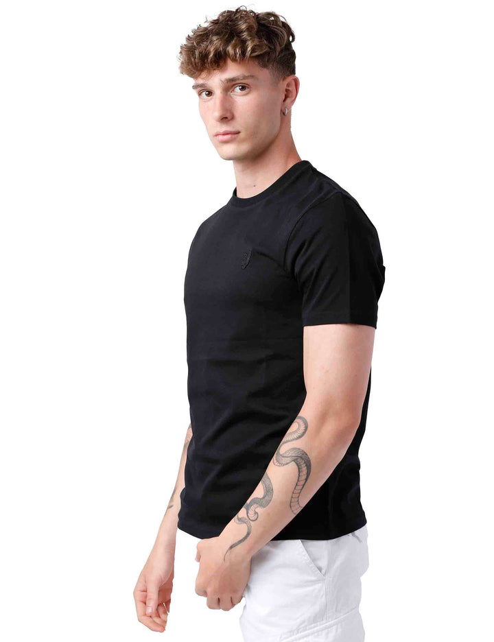 Spatarella T-shirt Uomo In Cotone Nero