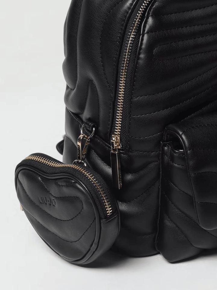 Spatarella Zaini Donna In Ecopelle Nera