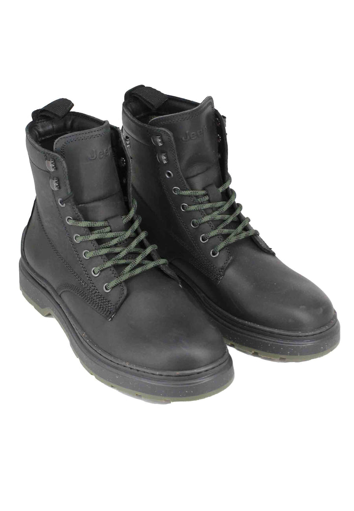 Spatarella Stivaletti Anfibi Uomo In Pelle Vintage Nera Red Rock Boot