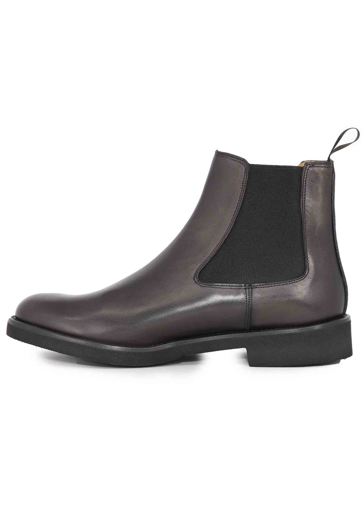 Spatarella Stivaletti Chelsea Boot Uomo In Pelle Marrone Con Suola Ultra Leggera