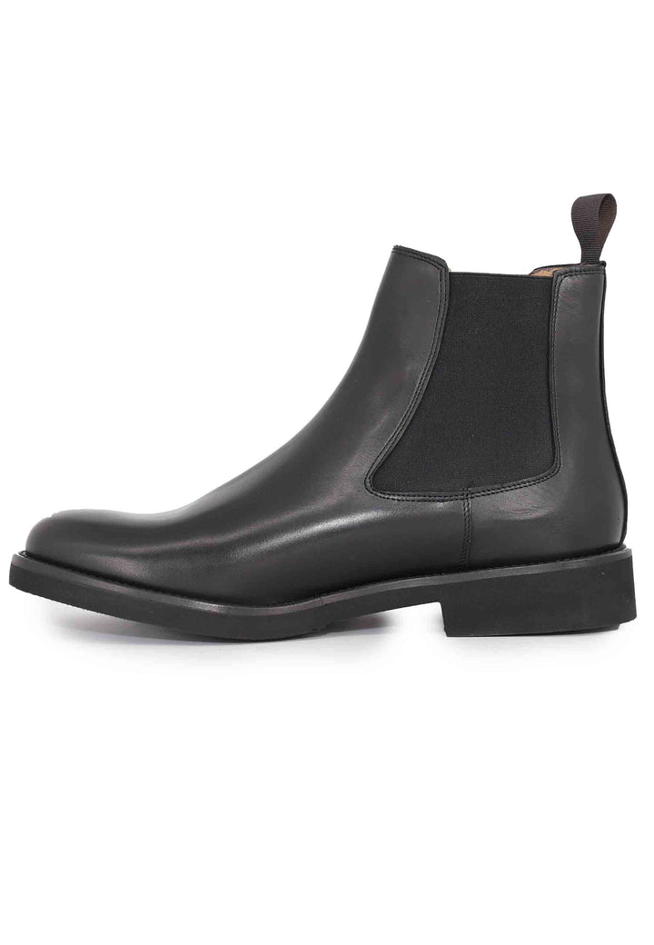 Spatarella Stivaletti Chelsea Boot Uomo In Pelle Nera Con Suola Ultra Leggera
