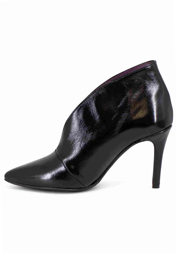 Spatarella Stivaletti Donna In Pelle Nera Tacco Alto