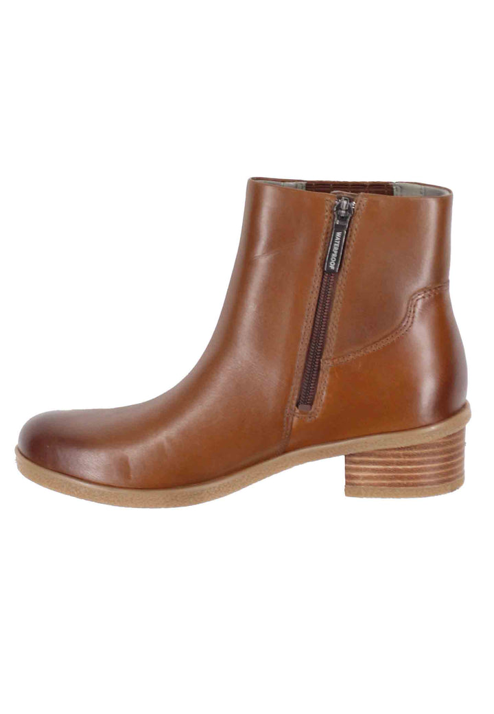 Spatarella Stivaletti Donna Whaterproff In Pelle Cuoio Con Suola In Gomma