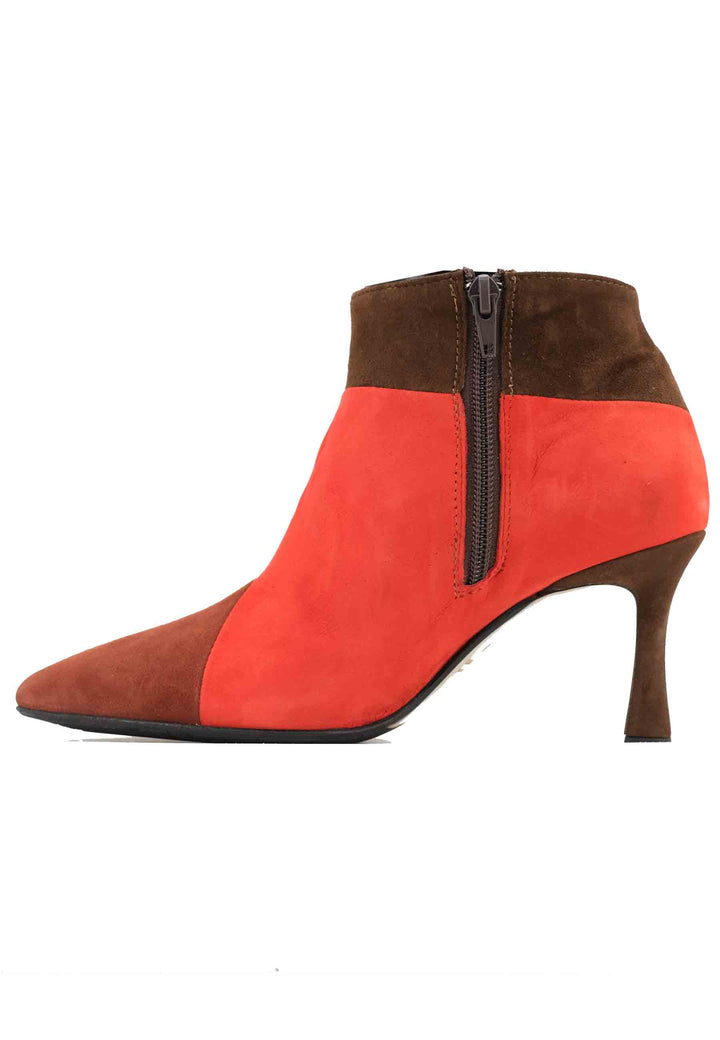 Spatarella Stivaletti TR1672/RT In Camoscio Mattone Con Tacco Alto