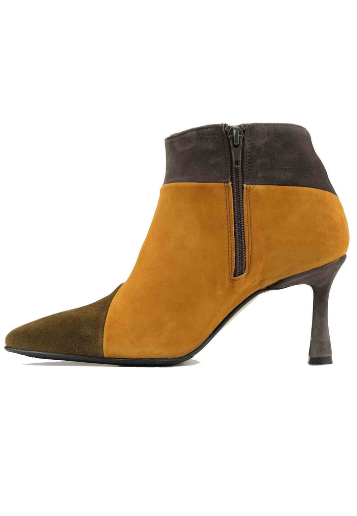 Spatarella Stivaletti TR1672/RT In Camoscio Verde Con Tacco Alto