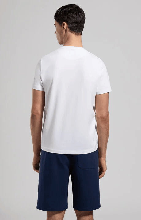 Spatarella T-shirt Uomo Girocollo In Jersey Bianco Bmt0159-1000