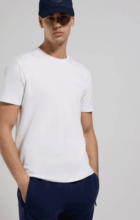 Spatarella T-shirt uomo girocollo in jersey bianco bmt0202-1000