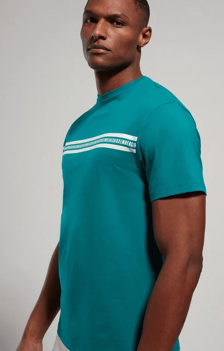 Spatarella T-shirt uomo girocollo in jersey verde pbmt0073-4000