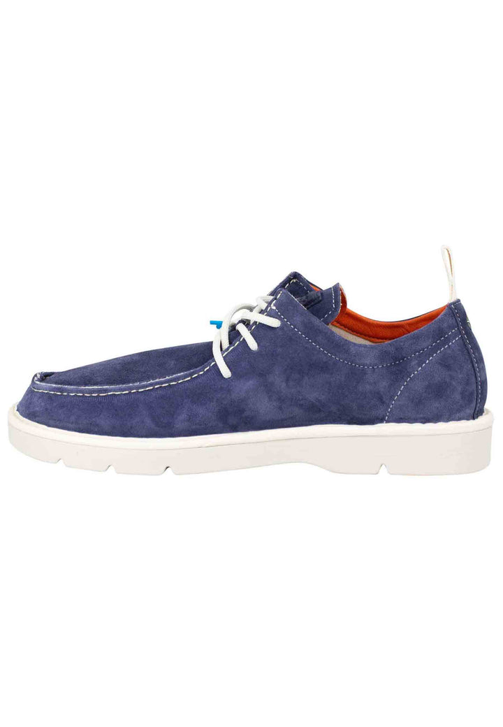 Spatarella Wally Stringate Uomo In Camoscio Blu 0002T008