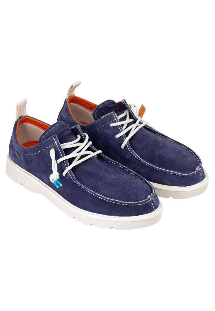 Spatarella Wally Stringate Uomo In Camoscio Blu 0002T008