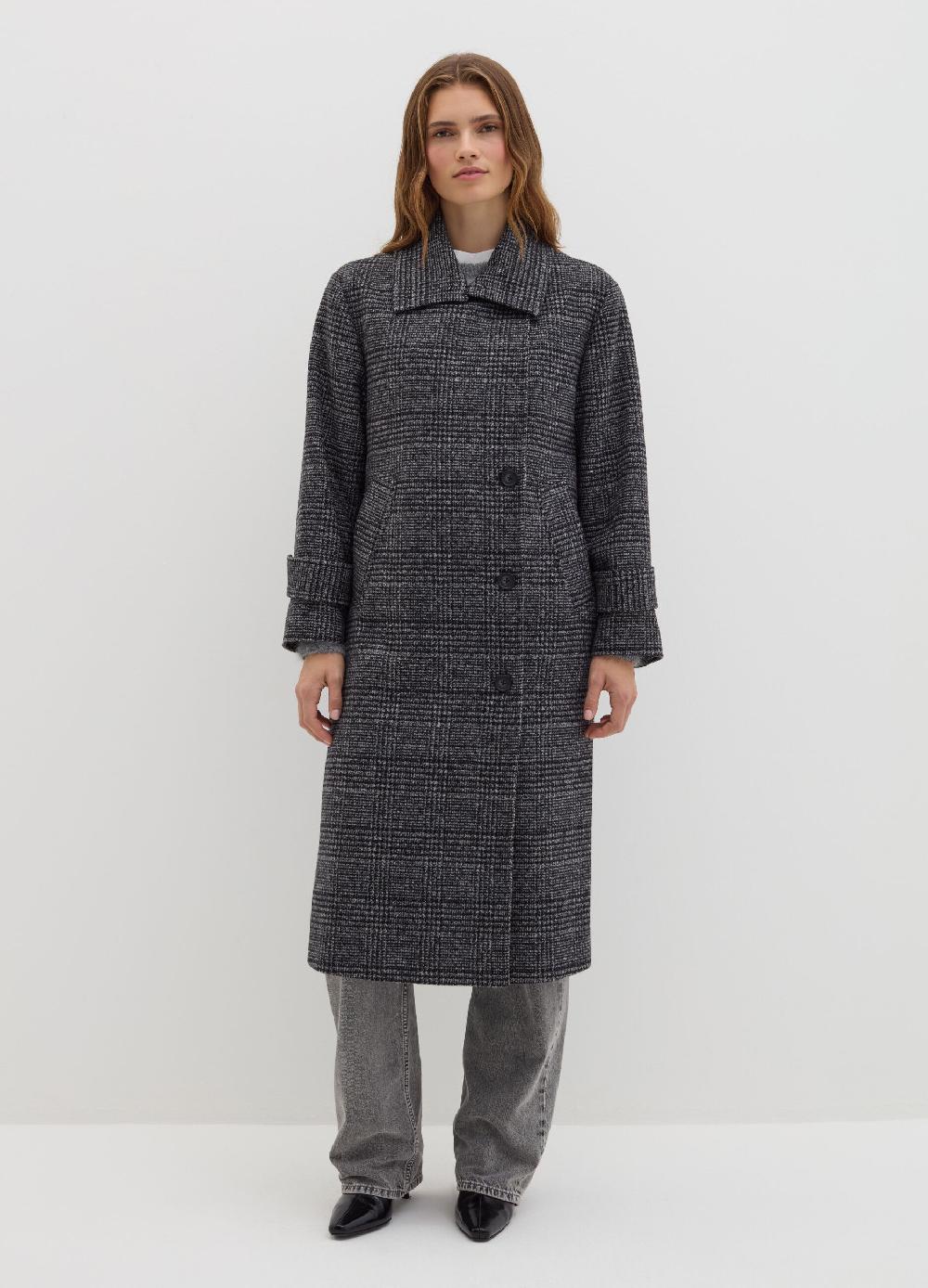 Stefanel Cappotto Doppiopetto In Principe Di Galles