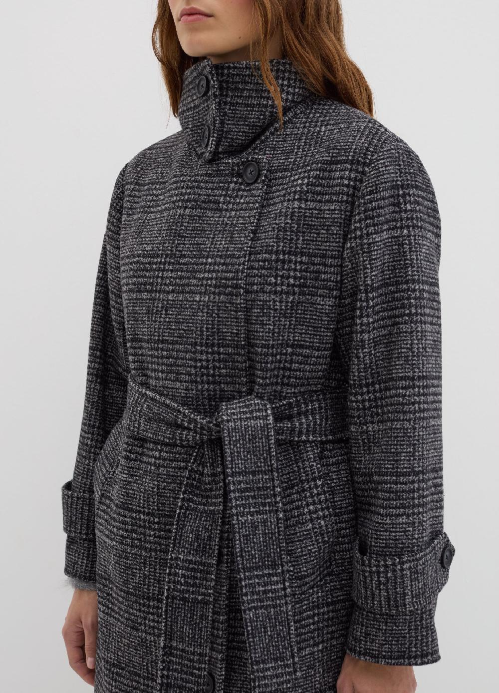 Stefanel Cappotto Doppiopetto In Principe Di Galles