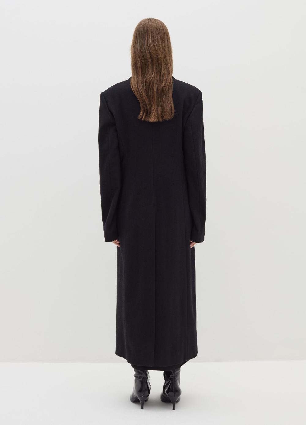 Stefanel Cappotto Lungo Doppiopetto In Lana Batavia