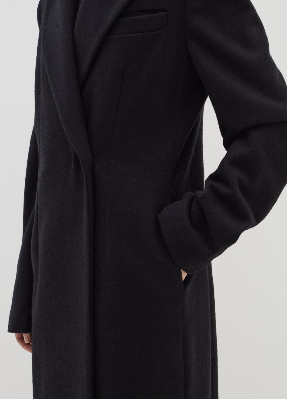 Stefanel Cappotto Lungo Doppiopetto In Lana Batavia