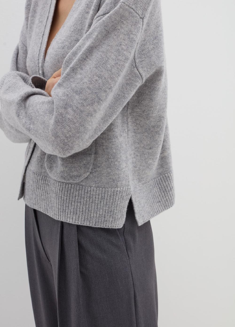 Stefanel Cardigan In Lana E Cashmere Con Scollo A V