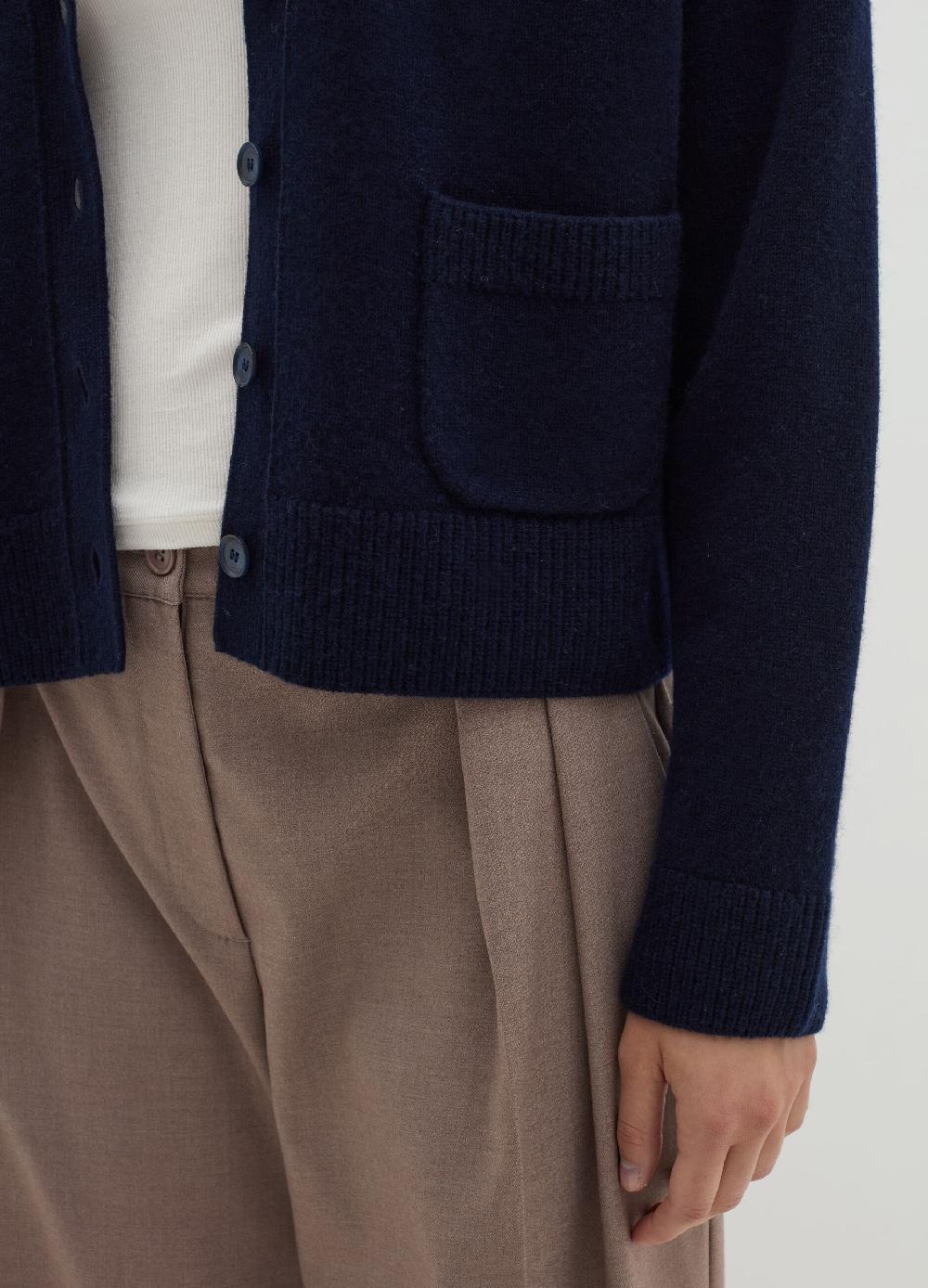 Stefanel Cardigan In Lana E Cashmere Con Scollo A V