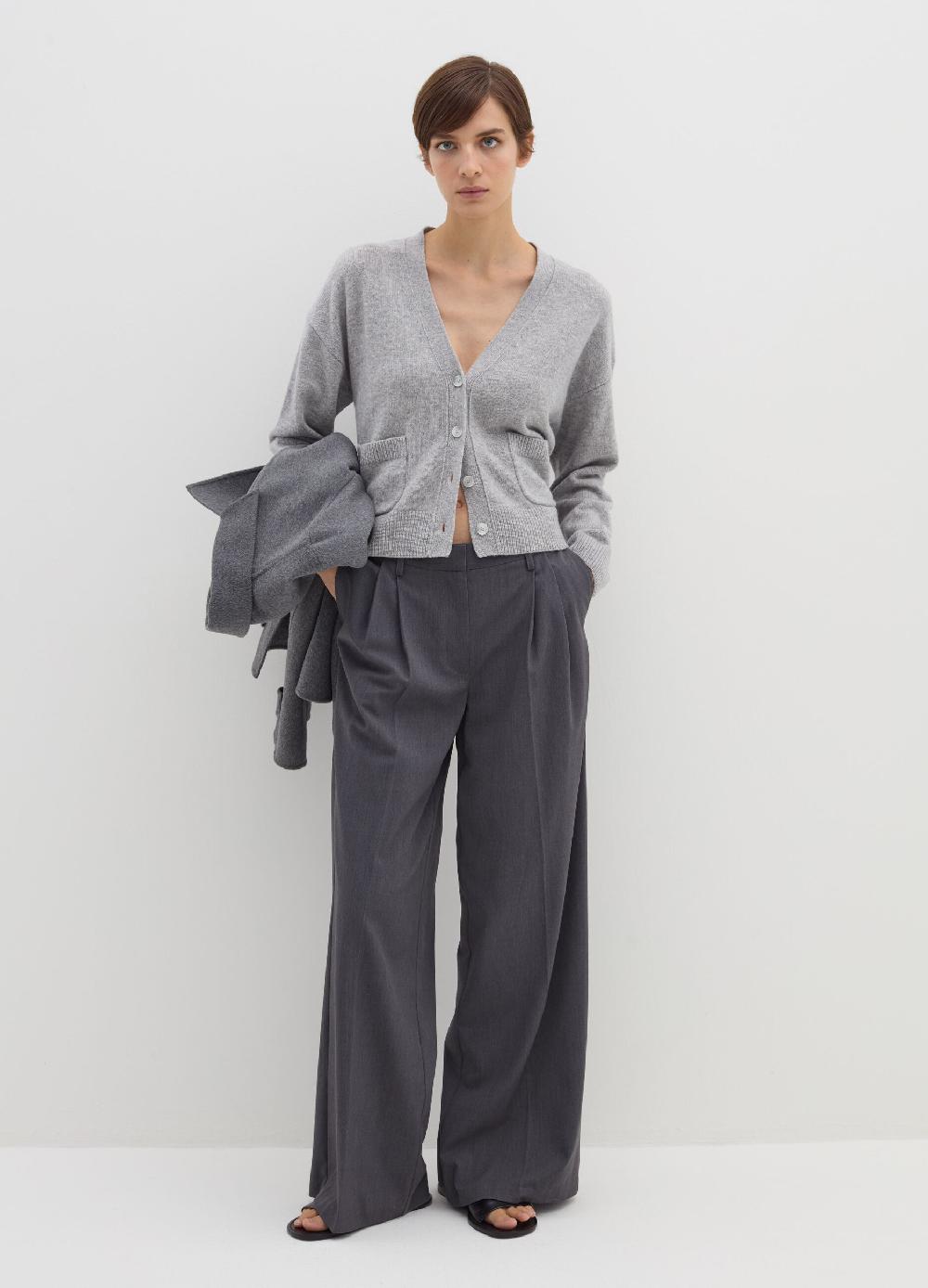 Stefanel Cardigan in lana e cashmere con scollo a V