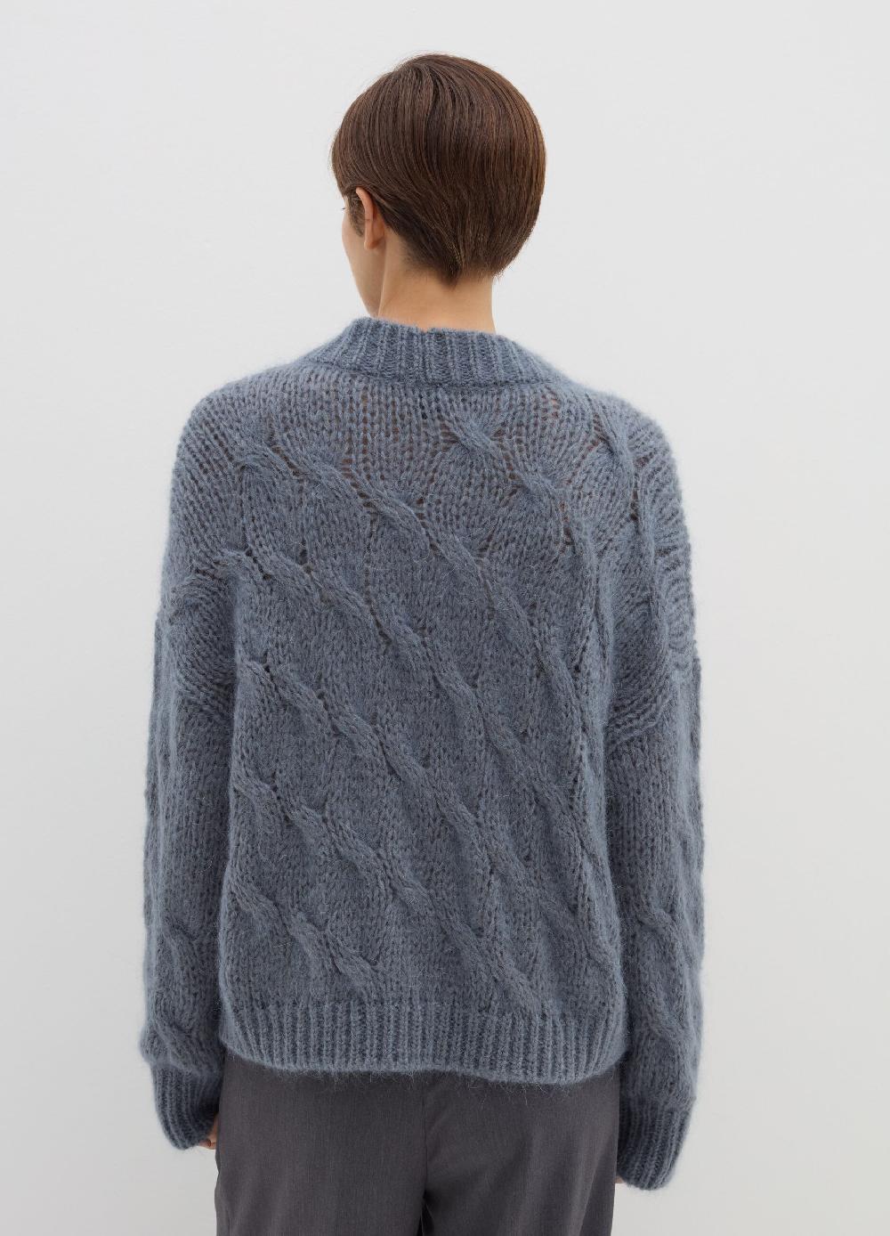 Stefanel Cardigan Oversize A Treccia Con Scollo A V