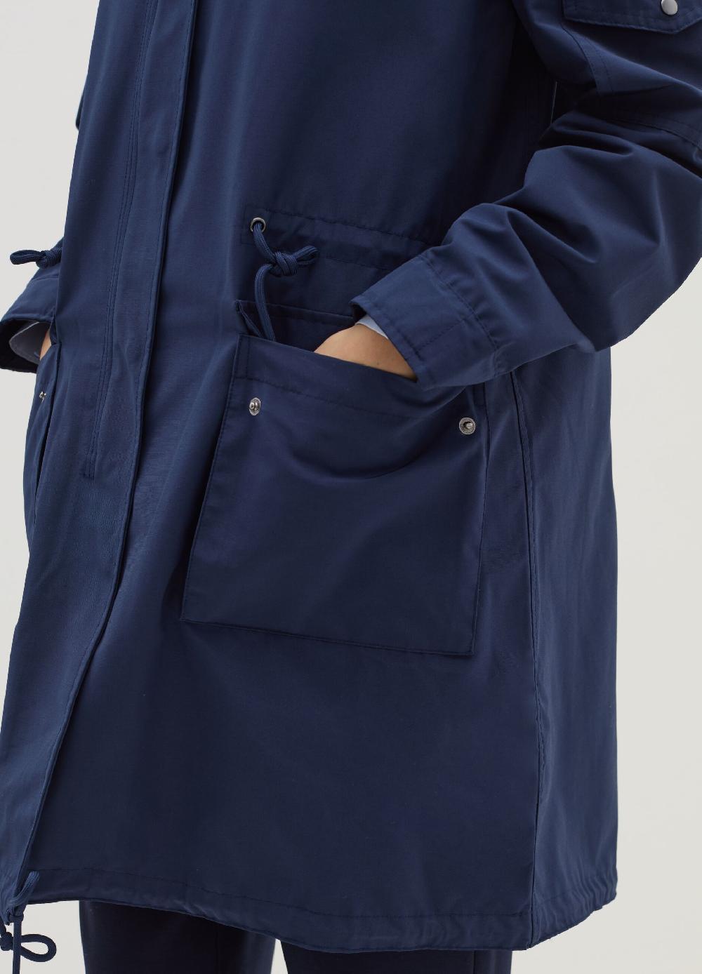 Stefanel Giacca Lunga Impermeabile Con Gilet Interno