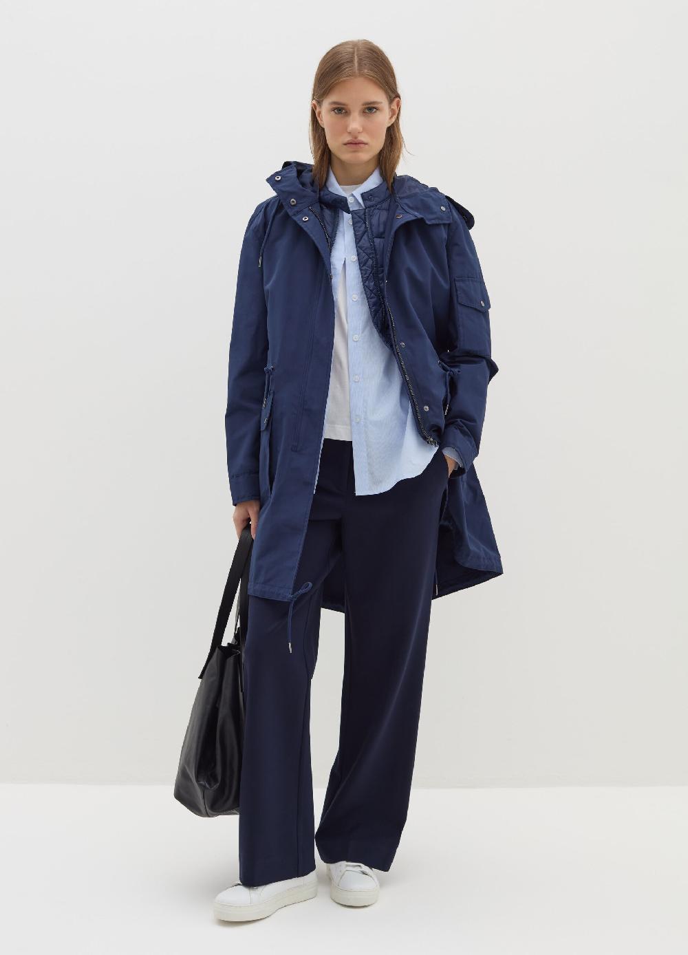 Stefanel Giacca lunga impermeabile con gilet interno