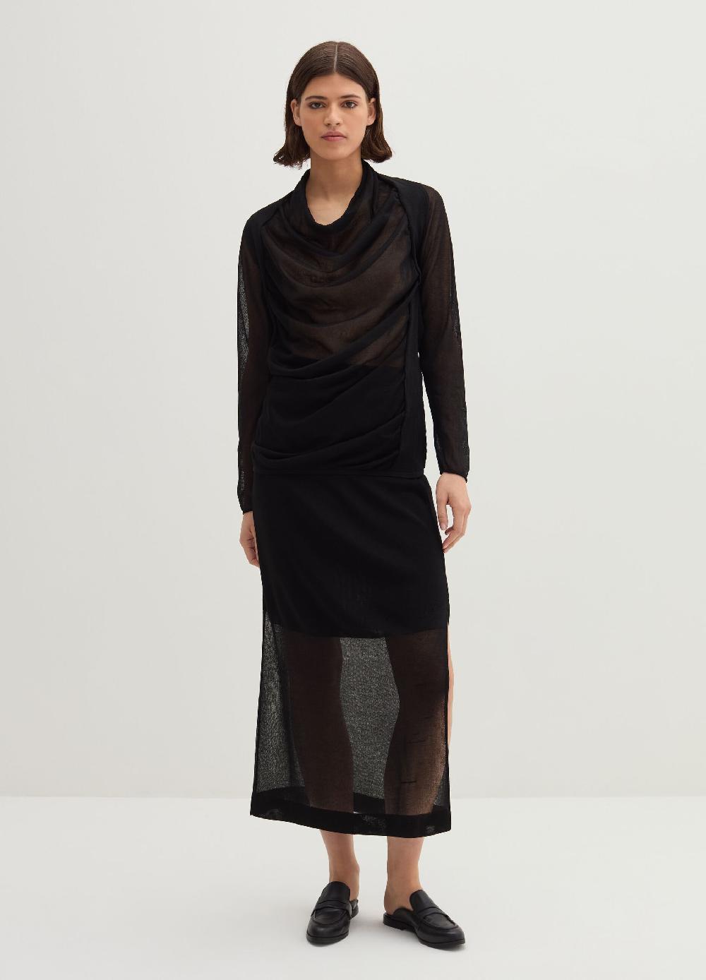 Stefanel Maglia Effetto Trasparenza Con Maniche Raglan