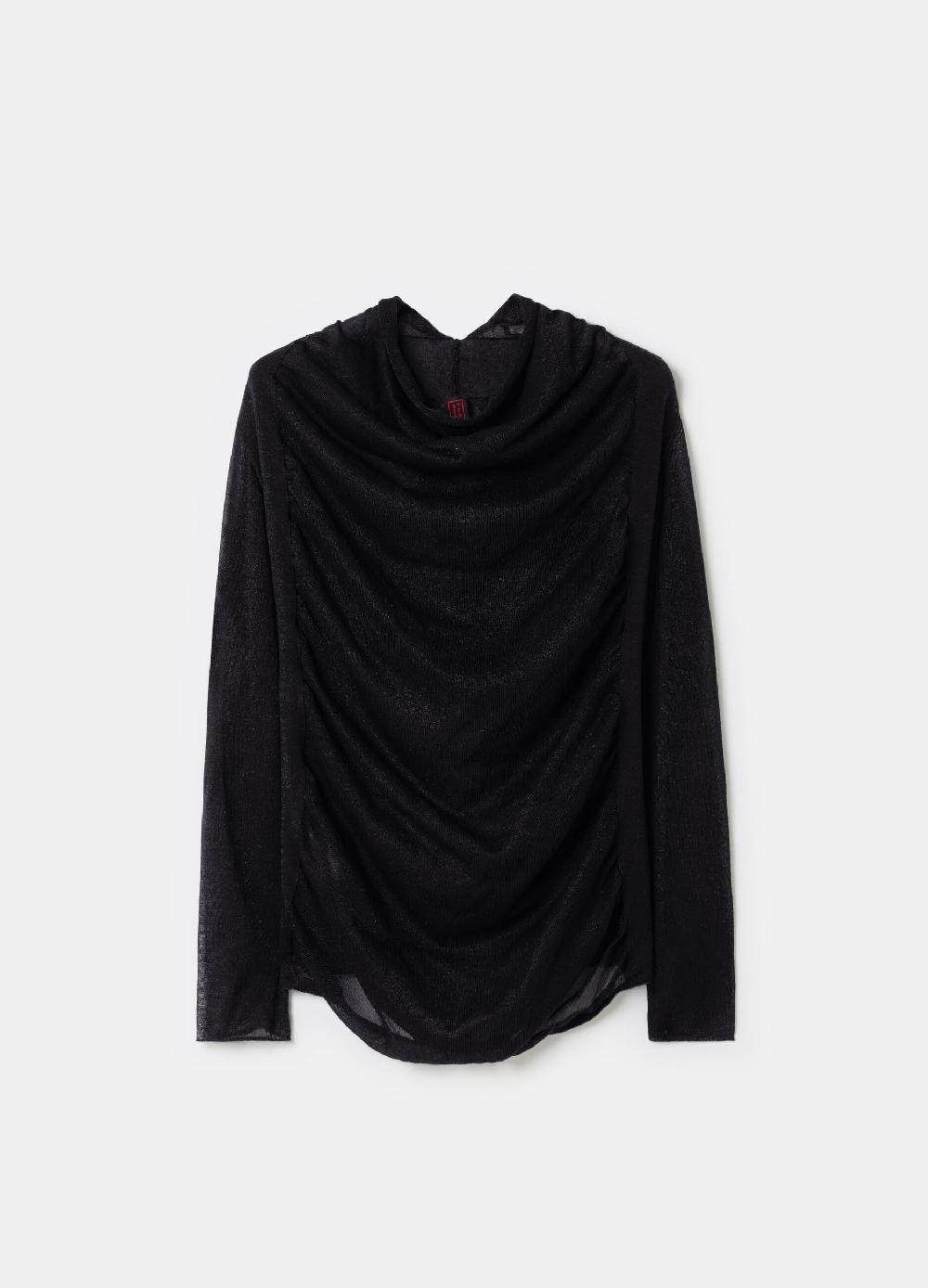 Stefanel Maglia Effetto Trasparenza Con Maniche Raglan