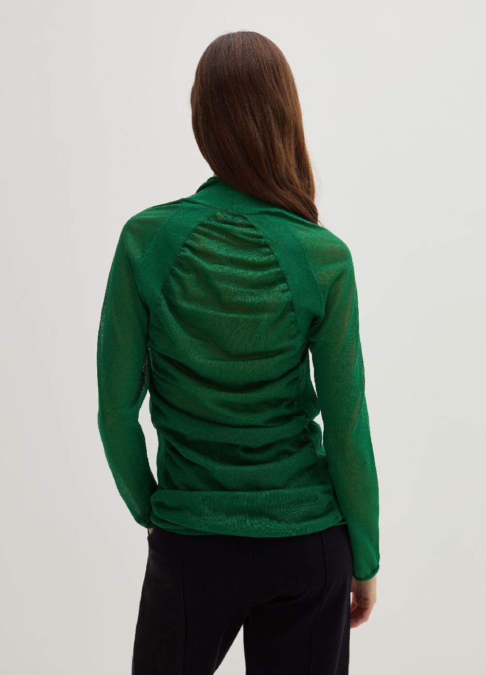 Stefanel Maglia Effetto Trasparenza Con Maniche Raglan