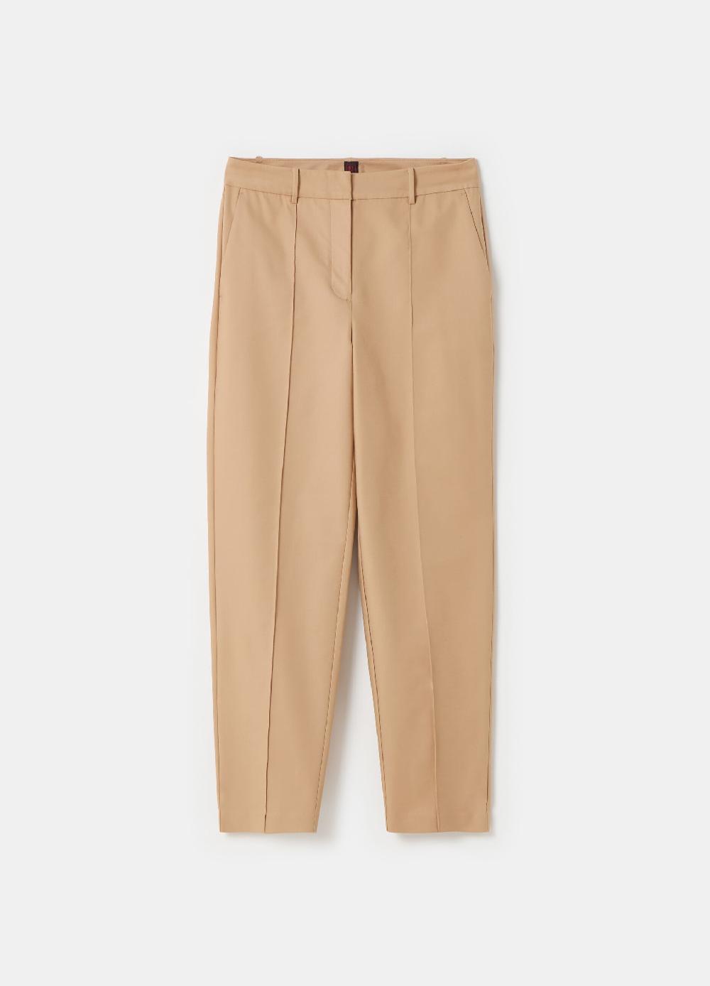 Stefanel Pantalone A Sigaretta Con Cuciture In Rilievo