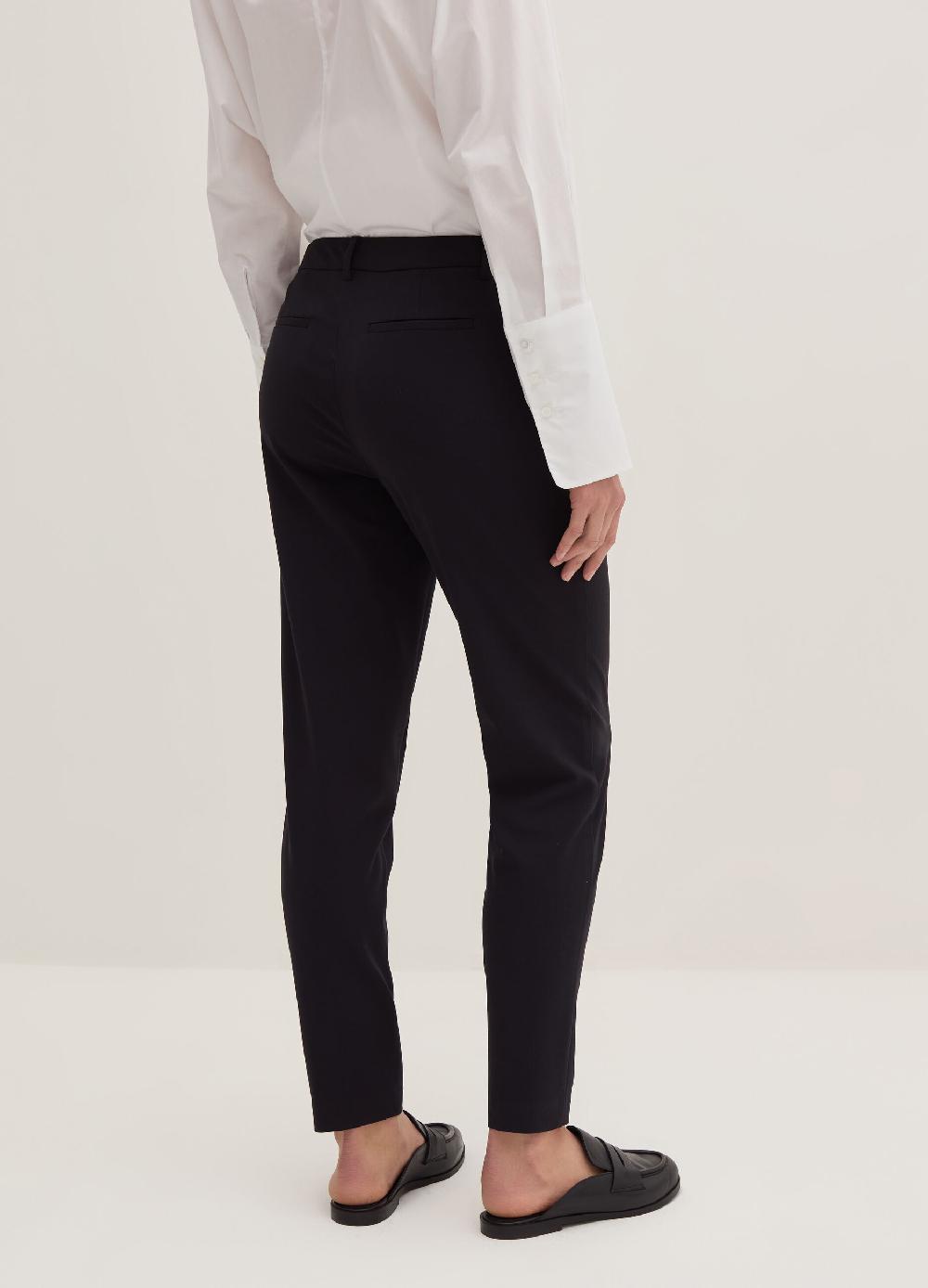 Stefanel Pantalone A Sigaretta In Gabardina Stretch