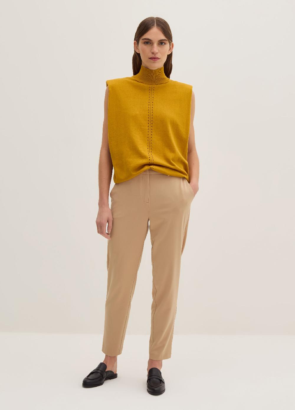 Stefanel Pantalone a sigaretta in gabardina stretch
