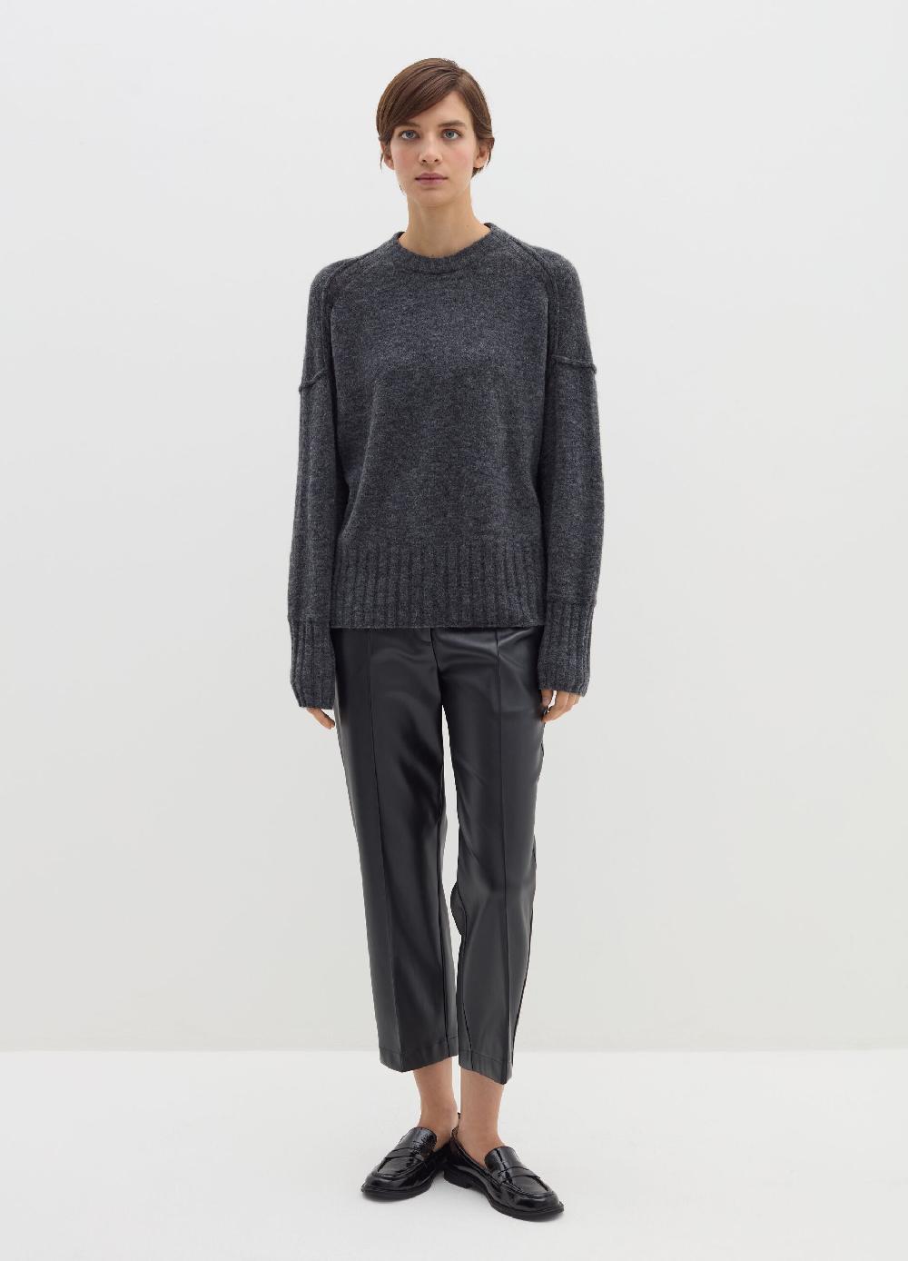 Stefanel Pantalone cropped a sigaretta effetto lucido